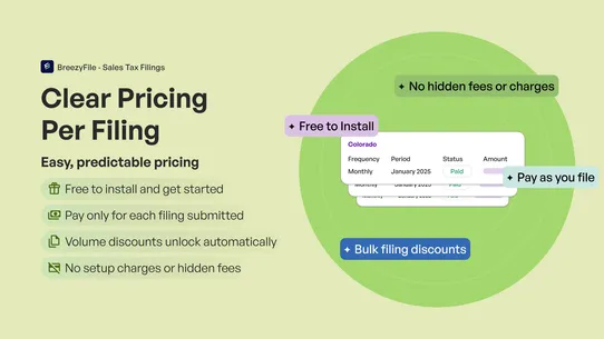 BreezyFile ‑ Sales Tax Filings screenshot