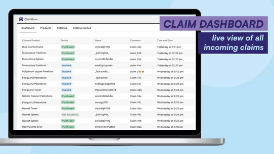 Claimbase screenshot