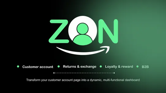 Zon Customer Accounts &amp; B2B screenshot