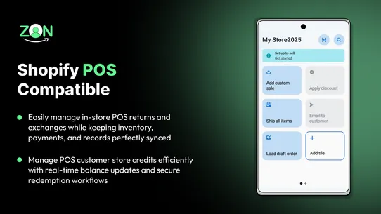 Zon Customer Accounts &amp; B2B screenshot