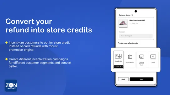 Zon Customer Accounts &amp; Return screenshot
