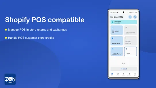 Zon Customer Accounts &amp; Return screenshot