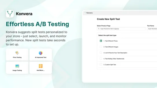 Konvera: A/B Split Testing screenshot