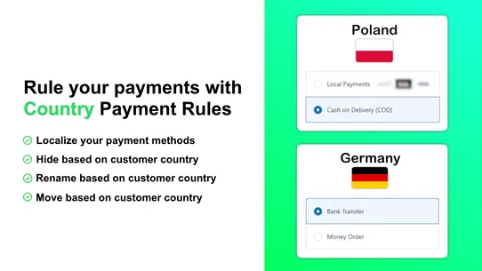 Local: Country Payment Rules screenshot