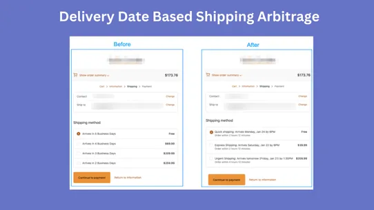 EDD and SHIPPING RATES Manager screenshot