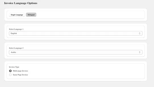 Bilinguo Order Printer Invoice screenshot