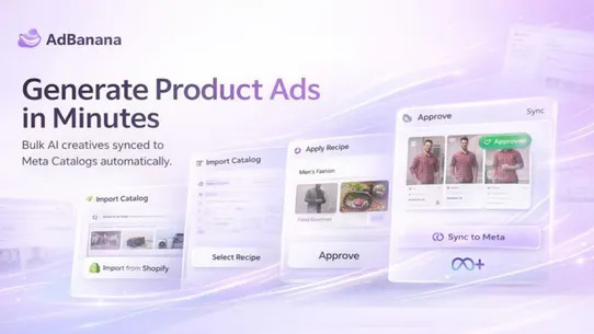 AdBanana ‑ AI Catalog Ads screenshot