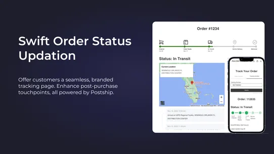 Postship Returns &amp; Exchanges screenshot