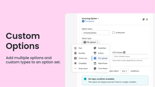 EXPO ‑ Extra Product Options screenshot