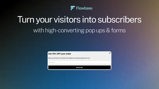 Flowbase: Email &amp; SMS Popups screenshot