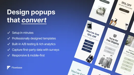 Flowbase: Email &amp; SMS Popups screenshot