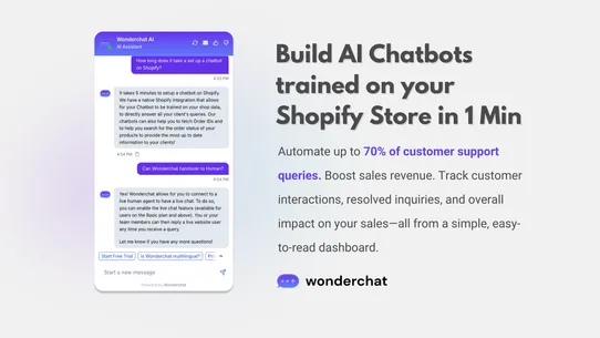 Wonderchat: AI Chatbot screenshot