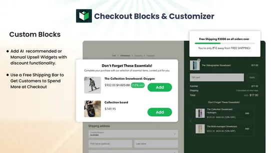Checkout Blocks &amp; Customizer screenshot
