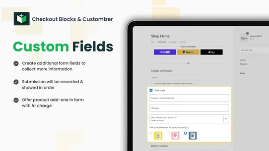 Checkout Blocks &amp; Customizer screenshot
