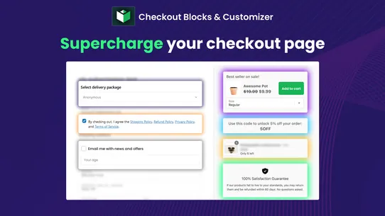 Checkout Blocks &amp; Customizer screenshot