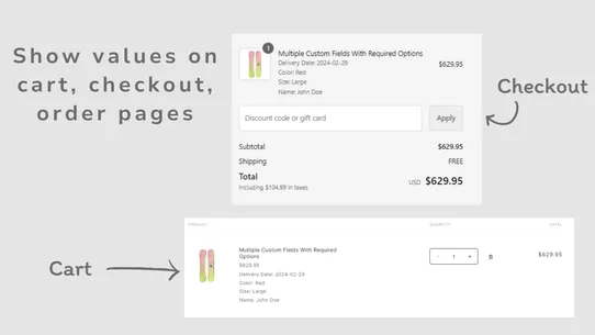 CodeMate Product Custom Fields screenshot