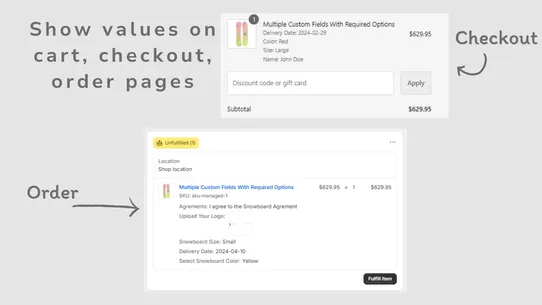 CodeMate Product Custom Fields screenshot