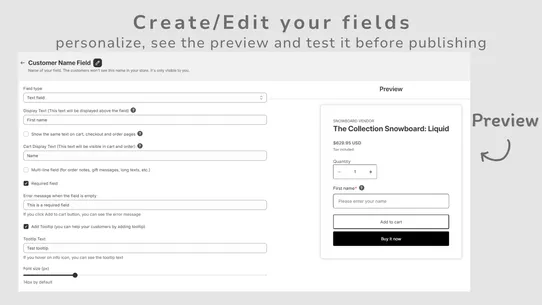 CodeMate Product Custom Fields screenshot