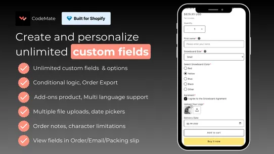 Textly: Product Custom Fields screenshot