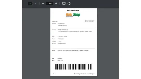 klikship screenshot