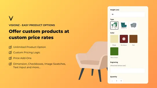Visionz ‑ Easy Product Options screenshot