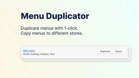 MenuMonkey ‑ Menu Duplicator screenshot