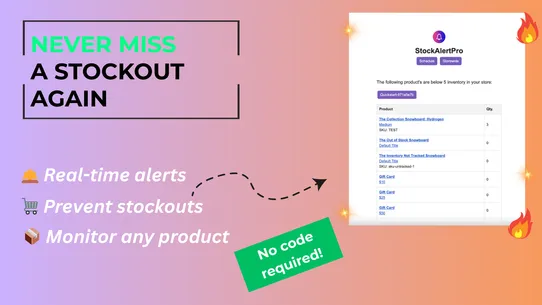 Stock Alert Pro: Low Stock screenshot