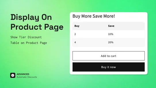 Advanced Automatic Discounts screenshot