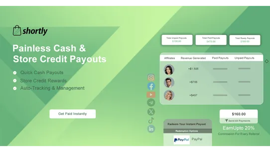 Shortly — Affiliate Marketing screenshot