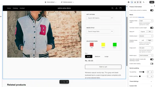 Option Plus screenshot