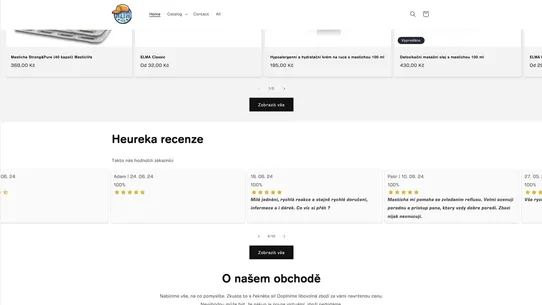 Heureka reviews screenshot