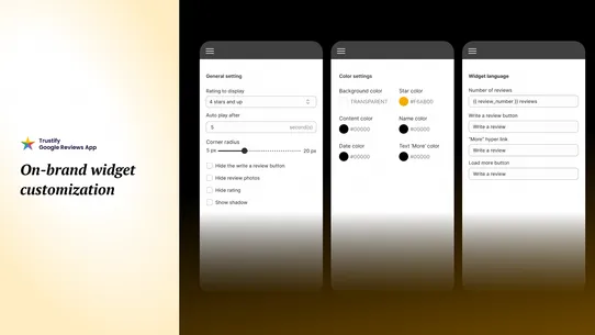 Google Reviews by Trustify screenshot