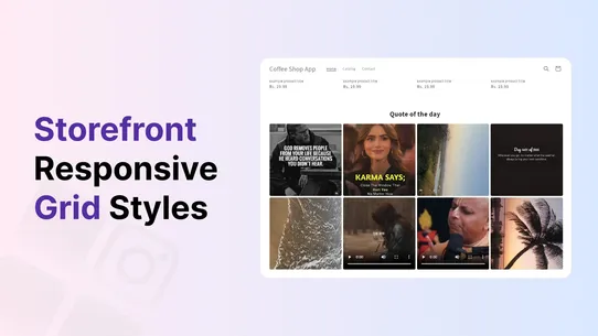SI Instafeed ‑ Grid &amp; Slider screenshot