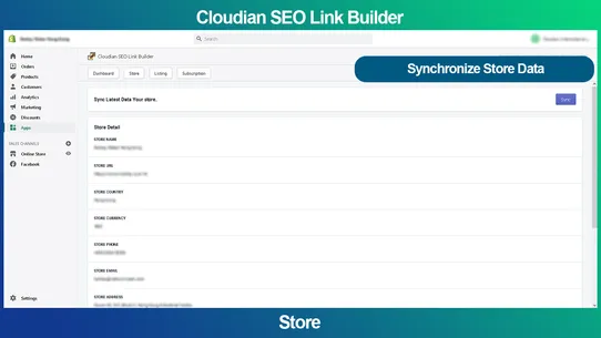 Cloudian SEO Link Builder screenshot