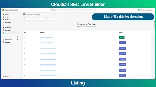 Cloudian SEO Link Builder screenshot