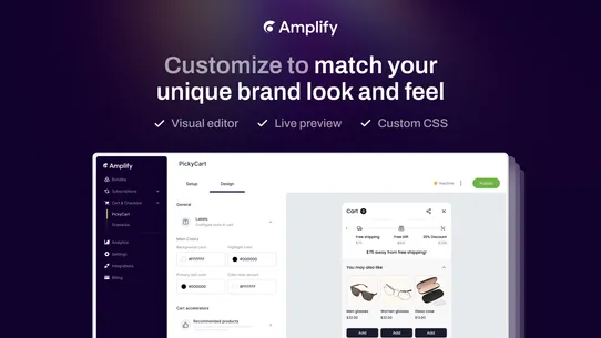 Amplify | Slide Cart Drawer screenshot