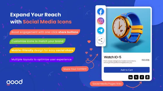 Social Bar: Social Media Icons screenshot
