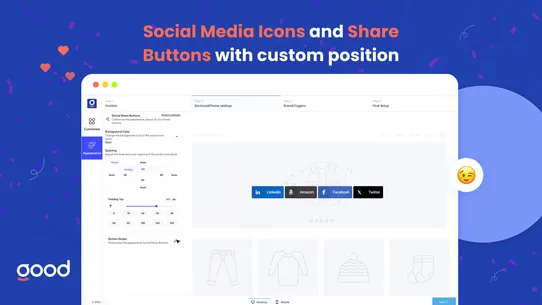 Social Bar: Social Media Icons screenshot