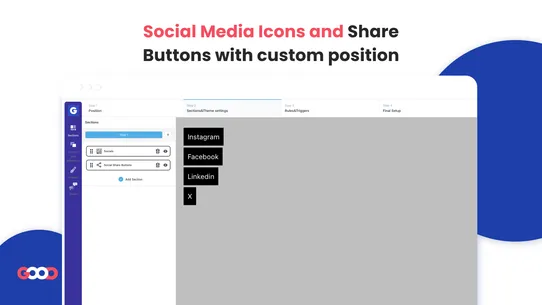 Social Bar: Social Media Icons screenshot