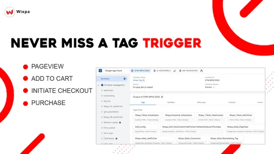 Wixpa Google Tag Manager ‑ GTM screenshot