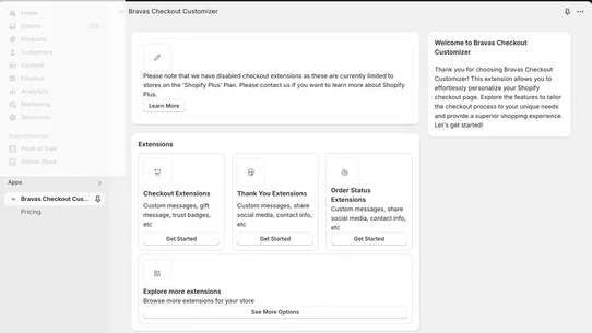 Bravas Checkout Customizer screenshot