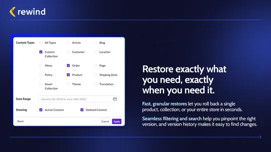 Rewind Backups screenshot