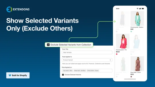 EX Show Variants on Collection screenshot
