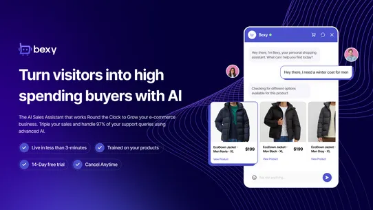 Bexy AI: ChatGPT Sales Chatbot screenshot