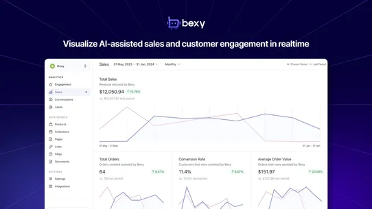 Bexy AI: ChatGPT Sales Chatbot screenshot