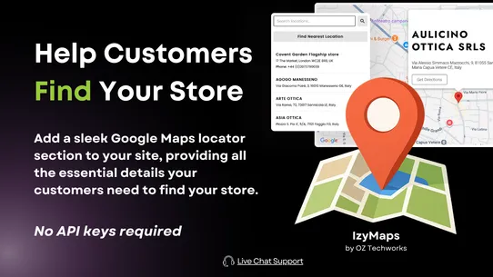 IzyMaps: Google Maps Locator screenshot