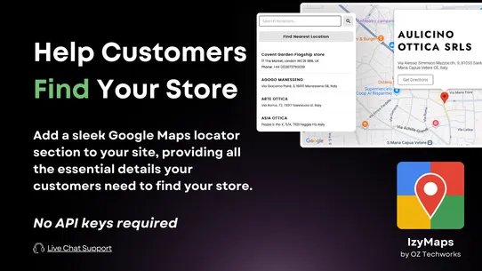 IzyMaps: Google Maps Locator screenshot