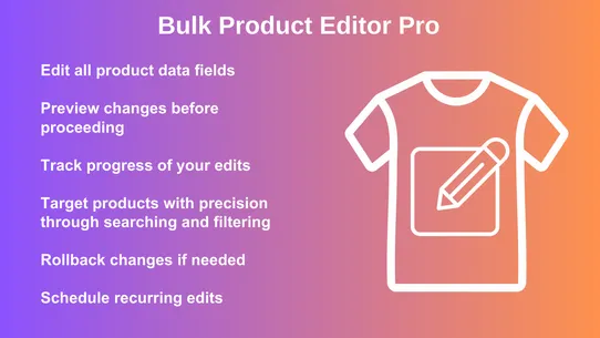 BulkEasy ‑ Product Editor screenshot