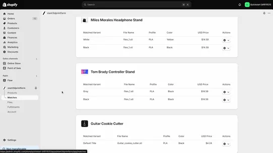 Slant 3D Print on Demand screenshot