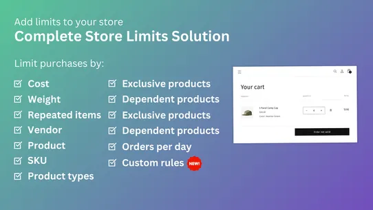 MinMax Order Limits Limitsify screenshot